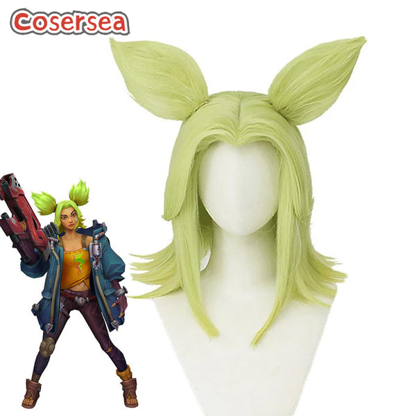 LOL Ocean Song Zeri 40cm Green Cosplay Wigs