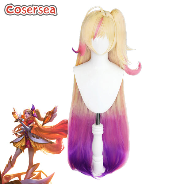 LOL Star Guardian Seraphine Blonde Gradient Cosplay Wigs