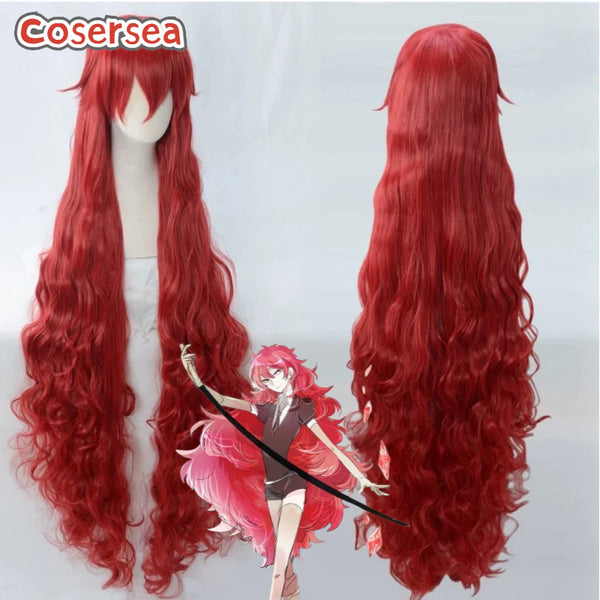 Cosersea Land Of The Lustrous Padparadscha 110cm/140cm Long Wavy Red Cosplay Wigs