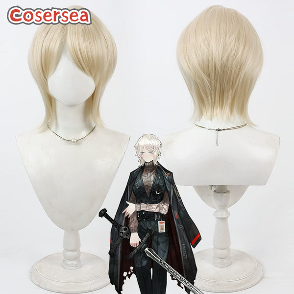Limbus Company Faust 30cm Light Blonde Cosplay Wigs