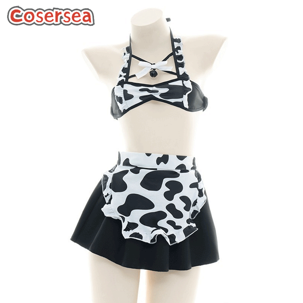 Lingerie Sexy Maid Role-playing Dress Cow Girl Private Room Uniform