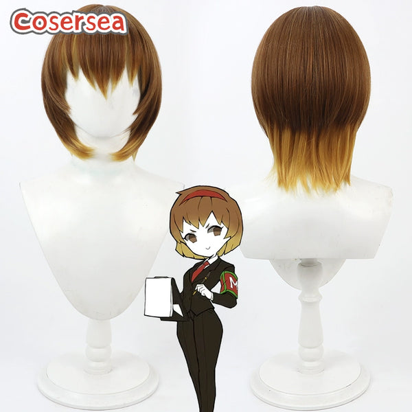 Lobotomy Corporation Malkuth 30cm Short Brown Mixed Cosplay Wigs