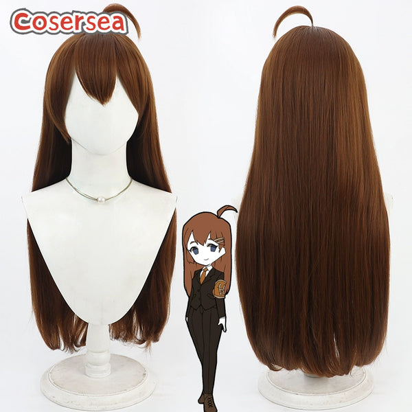 Lobotomy Corporation HOD 80cm Brown Cosplay Wigs