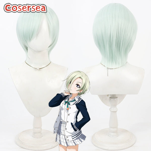 LoveLive! Mia Taylor 30cm Light Green Cosplay Wigs