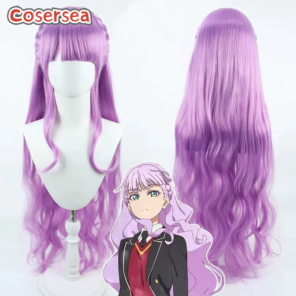 LoveLive!Superstar!! Edelstein 90cm Long Wavy Purple Cosplay Wigs