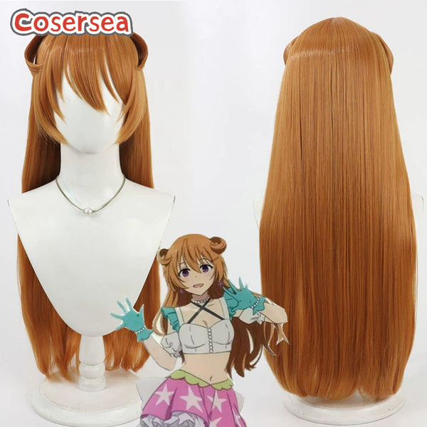 Cosersea Love Live! Nijigasaki High School Idol Club Konoe Kanata 70cm Orange Cosplay Wigs