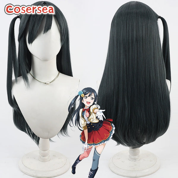 Cosersea Love Live! Nijigasaki High School Idol Club Yuki Setsuna 70cm Dark Gray Cosplay Wigs