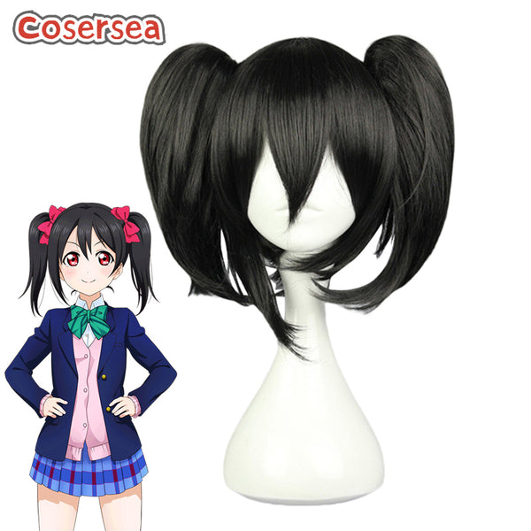 Lovelive! Nico Yazawa Black Ponytail Wigs