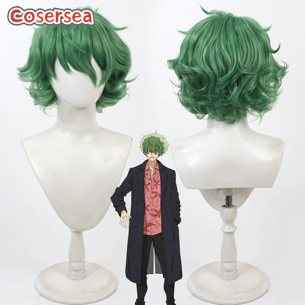 Lycoris Recoil Majima 30cm Short Green Cosplay Wigs