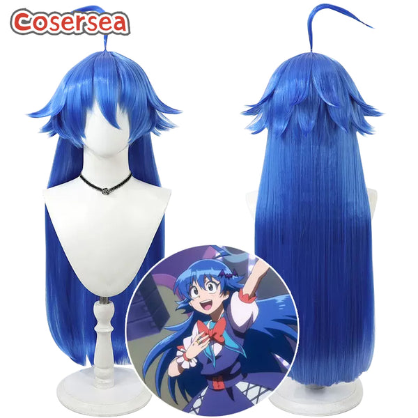 Mairimashita! Iruma-kun Iruma Suzuki 80cm Blue Cosplay Wigs
