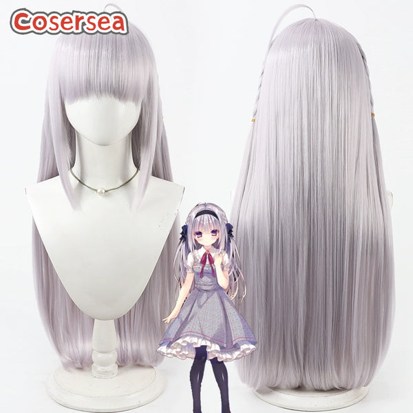 Cosersea Manakashi no Yuri wa Akaku Somaru Honjo Manami 80cm Light Purple Cosplay Wigs