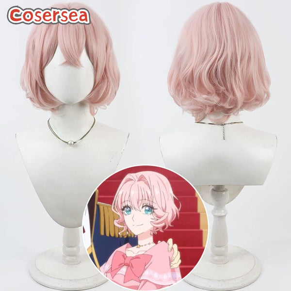 Cosersea May I Ask for One Final Thing? Terenezza Hopkins 30cm Wavy Pink Cosplay Wigs