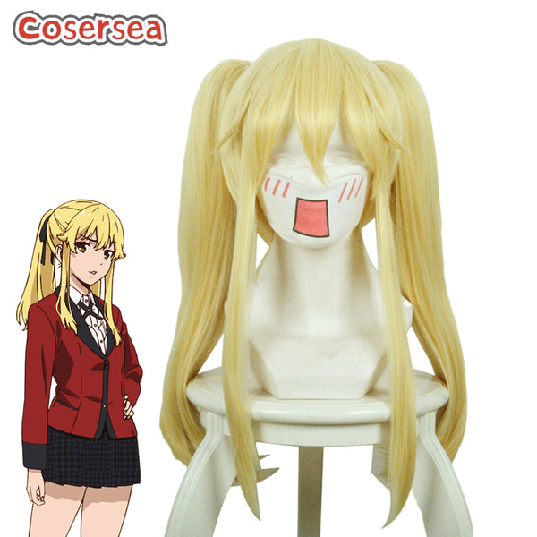 Meari Saotome 50cm Long Blonde Ponytail Cosplay Wigs
