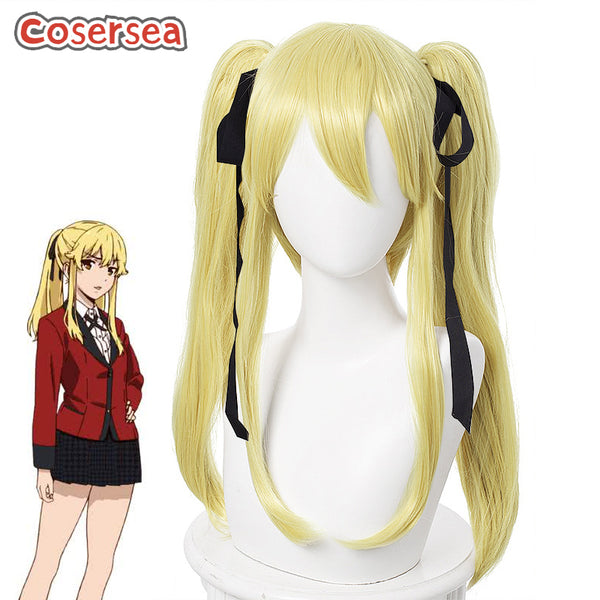Meari Saotome 65cm Long Blonde Ponytail Cosplay Wigs