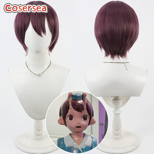 Cosersea Milky Subway: The Galactic Limited Express O.T.A.M 30cm Wine Red Cosplay Wigs