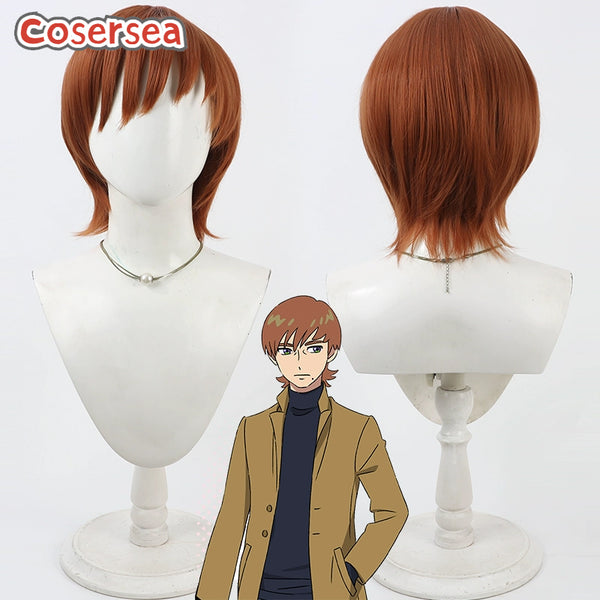 Cosersea Mobile Suit Gundam Xavier Olivette 30cm Brown Men Cosplay Wigs