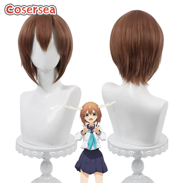 My Deer Friend Nokotan Noko Shikanoko 35cm Brown Cosplay Wigs