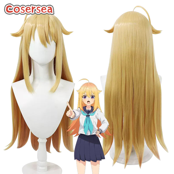 My Deer Friend Nokotan Torako Koshi 85cm Blonde Mixed Orange Cosplay Wigs