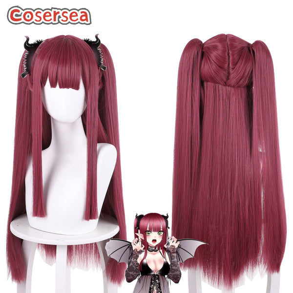 My Dress Up Darling Marin Kitagawa 80cm Wine Red Ponytail Cosplay Wigs