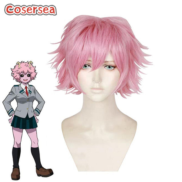 My Hero Academia Mina Ashido 30cm Pink Cosplay Wigs