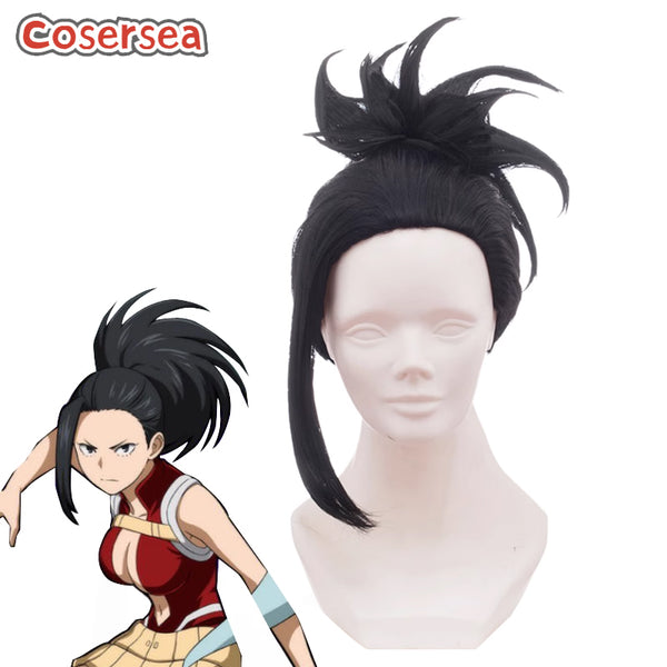 My Hero Academia Momo Yaoyorozu 33cm Black Cosplay Wigs