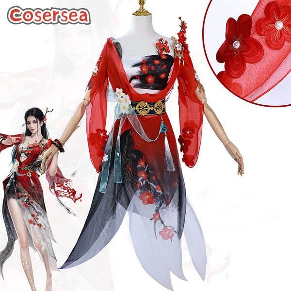 Naraka: Bladepoint Justina Gu Halloween Women Dress Cosplay Costume