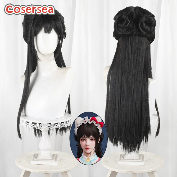 Naraka: Bladepoint Hutao 65cm Long Black Cosplay Wigs