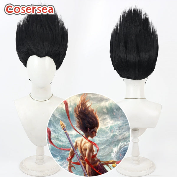 Ne Zha 2 Ne Zha 28cm Black Cosplay Wigs