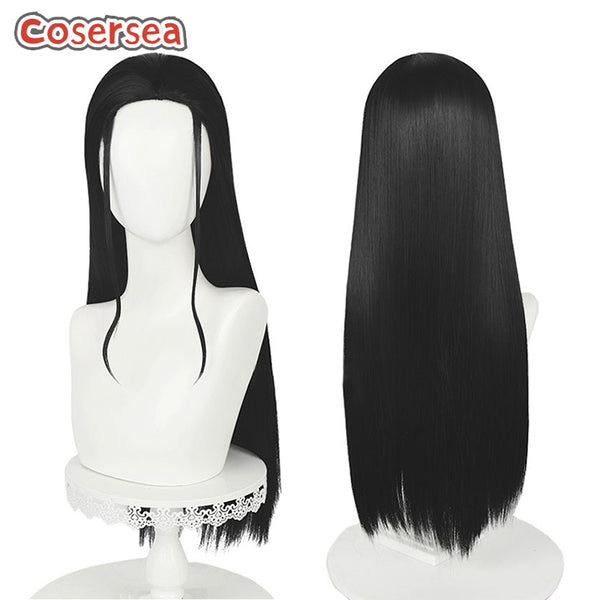 Nico Robin 70cm Long Straight Black Cosplay Wigs