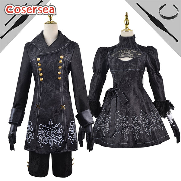 NieR:Automata YoRHa No.2 2B YoRHa No.9 9S Cosplay Costume