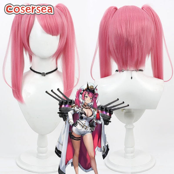 Nikke The Goddess Of Victory Mast 40cm Pink Ponytail Cosplay Wigs