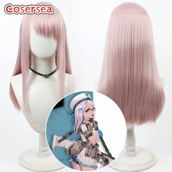 Nikke The Goddess Of Victory Neon 60cm Pink Cosplay Wigs