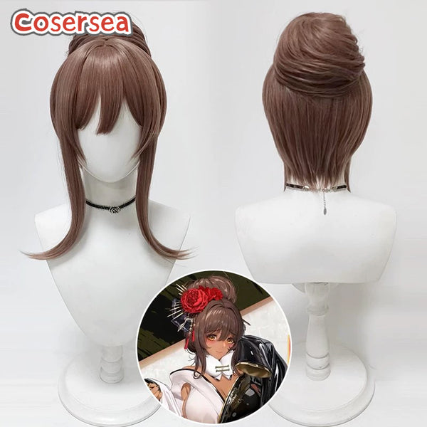 Nikke The Goddess Of Victory Noir Brown Cosplay Wigs With Buns