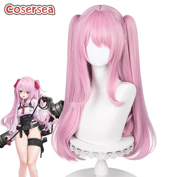 Nikke The Goddess Of Victory Yuni 75cm Pink Ponytail Cosplay Wigs