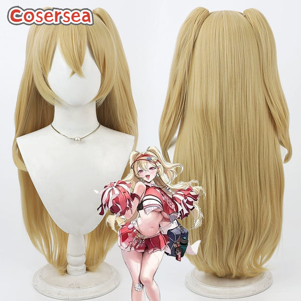 Cosersea Nikke The Goddess of Victory Clay 90cm Blonde Ponytail Cosplay Wigs