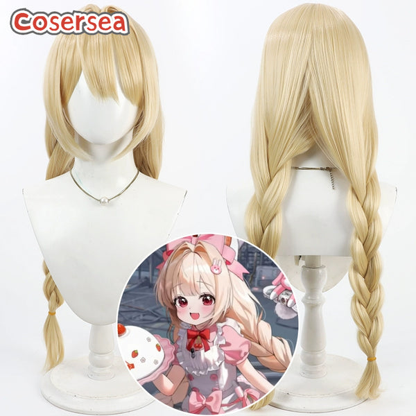 Cosersea Nikke The Goddess of Victory Crust 80cm Blonde Braided Cosplay Wigs