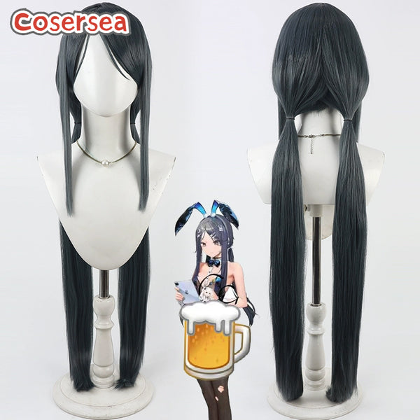 Cosersea Nikke The Goddess of Victory Exia 80cm Dark Gray Cosplay Wigs