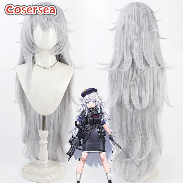 Nikke The Goddess of Victory Poli 100cm Silver White Cosplay Wigs