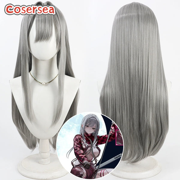 Cosersea Nikke The Goddess of Victory Scarlet 70cm Dark Gray Cosplay Wigs