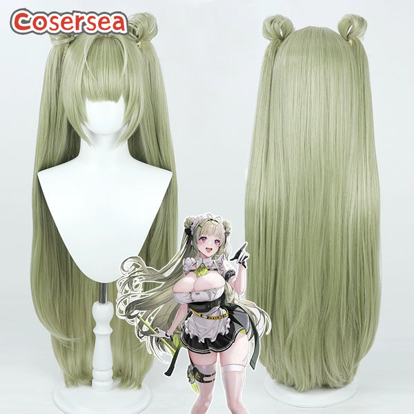 Cosersea Nikke The Goddess of Victory Soda 90cm Light Green Ponytail Cosplay Wigs
