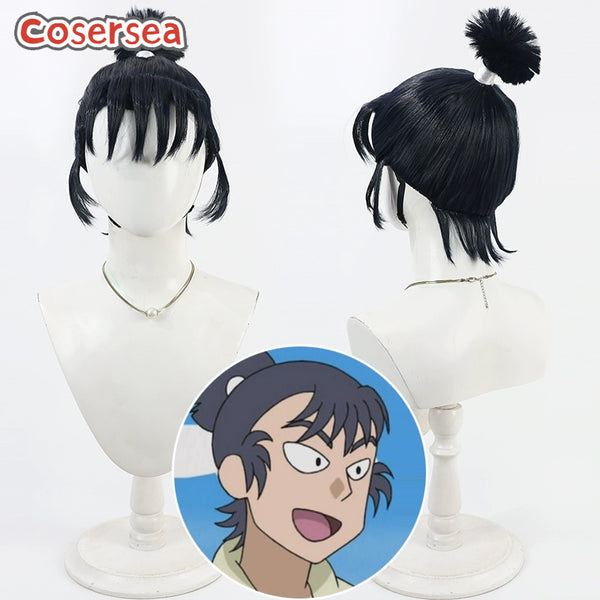 Cosersea Nintama Rantaro Kema Tomesaburo Short Black Men Cosplay Wigs