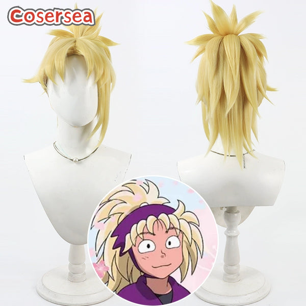 Cosersea Nintama Rantaro Saito Takamaru Blonde Ponytail Cosplay Wigs