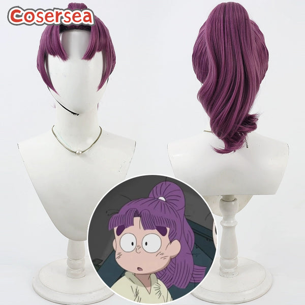 Cosersea Nintama Rantaro Santanda Kazuma Purple Ponytail Cosplay Wigs