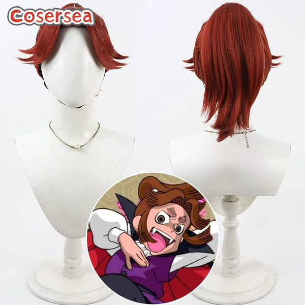 Cosersea Nintama Rantarou Kukuchi Heisuke Orange Red Ponytail Cosplay Wigs