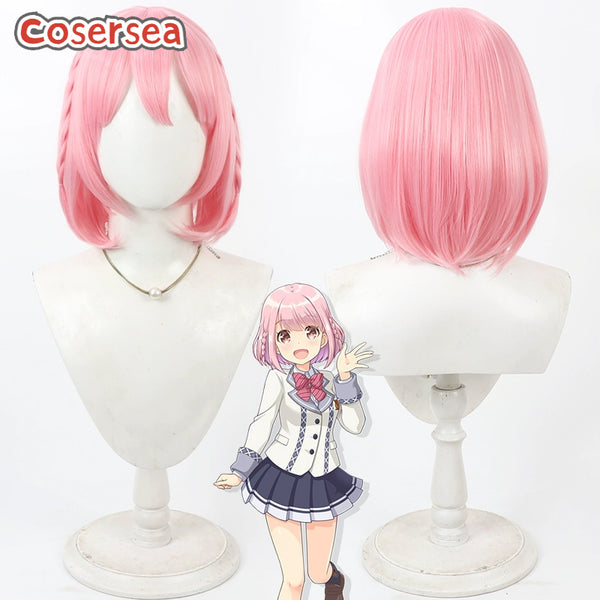O.N.G.E.K.I.  Hoshizaki Akari 30cm Short Pink Bobo Cosplay Wigs