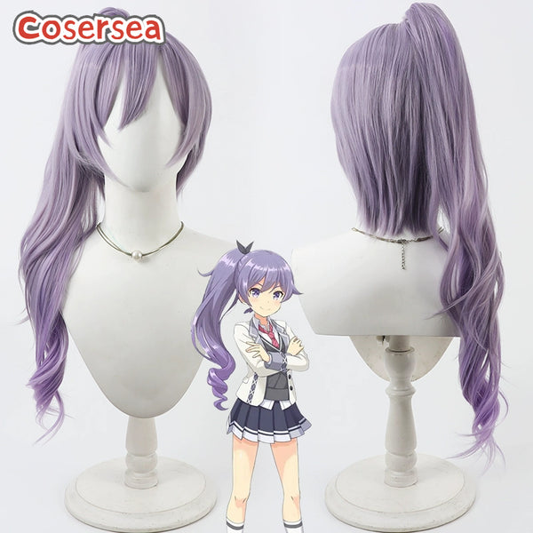Cosersea O.N.G.E.K.I. Takase Rio 60cm Wavy Light Purple Ponytail Cosplay Wigs