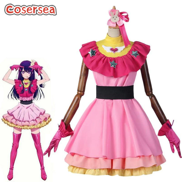 OSHI NO KO Ai Hoshino Premium Edition Pink Dress Cosplay Costume