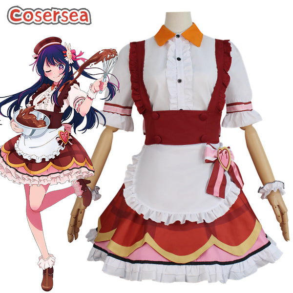 Oshi No Ko Ai Hoshino Maid Dress Cosplay Costume