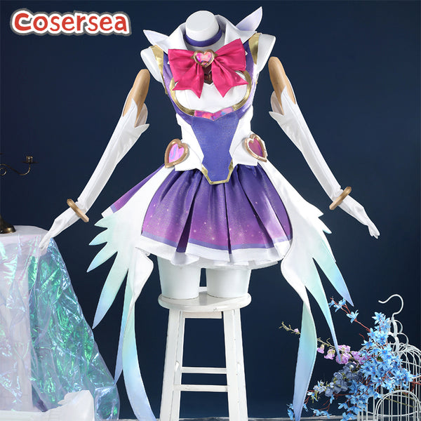 Cosersea Overwatch Magical Girl Kiriko Purple Dress Cosplay Costume