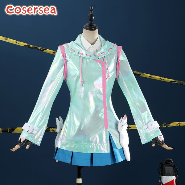 Cosersea Overwatch Rainy Day Kiriko Green Dress Cosplay Costume